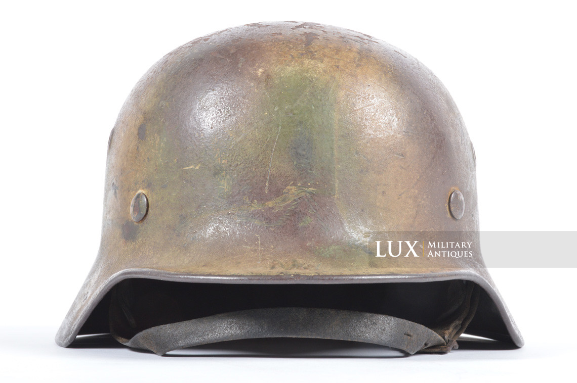 M40 Heer three tone ex-baling wire camouflage helmet, « Normandy » - photo 8