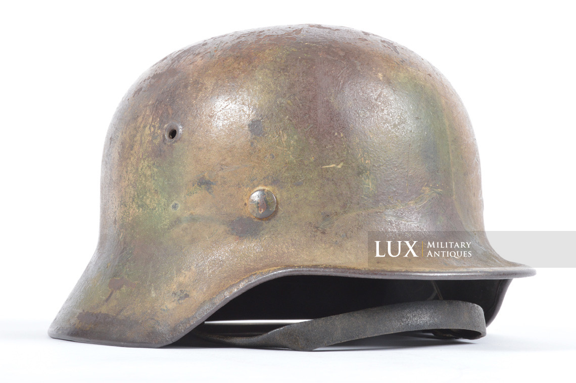 M40 Heer three tone ex-baling wire camouflage helmet, « Normandy » - photo 9