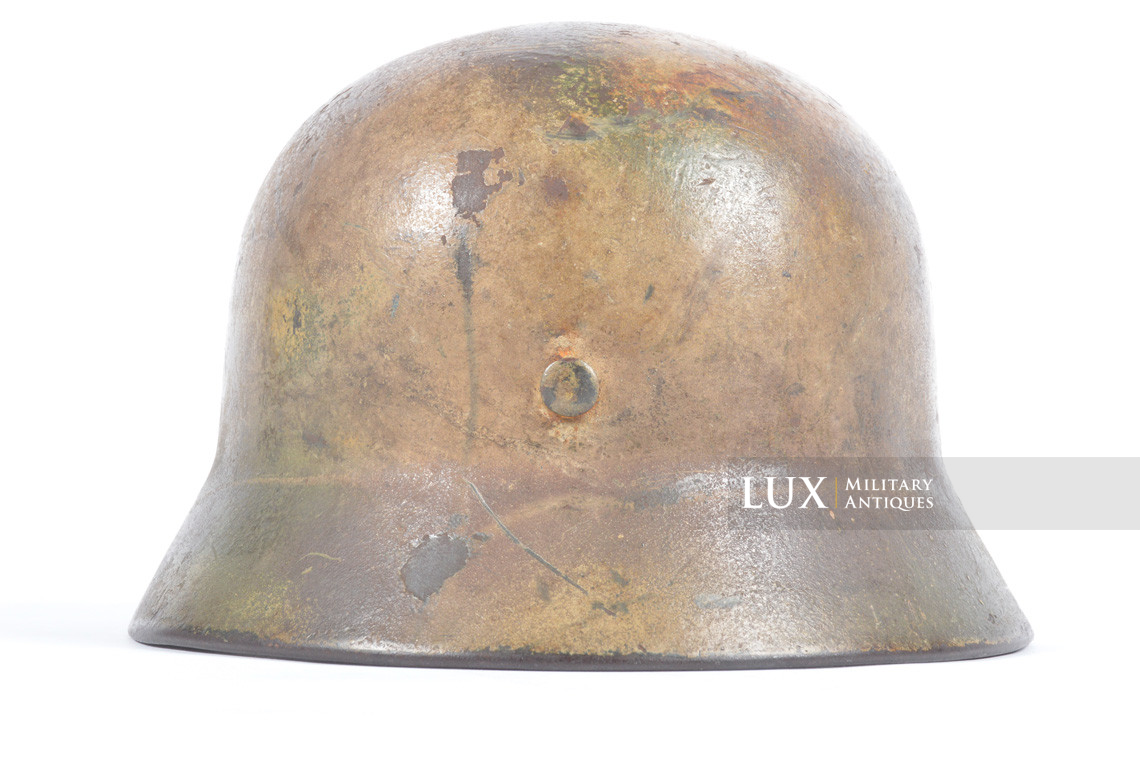 M40 Heer three tone ex-baling wire camouflage helmet, « Normandy » - photo 12