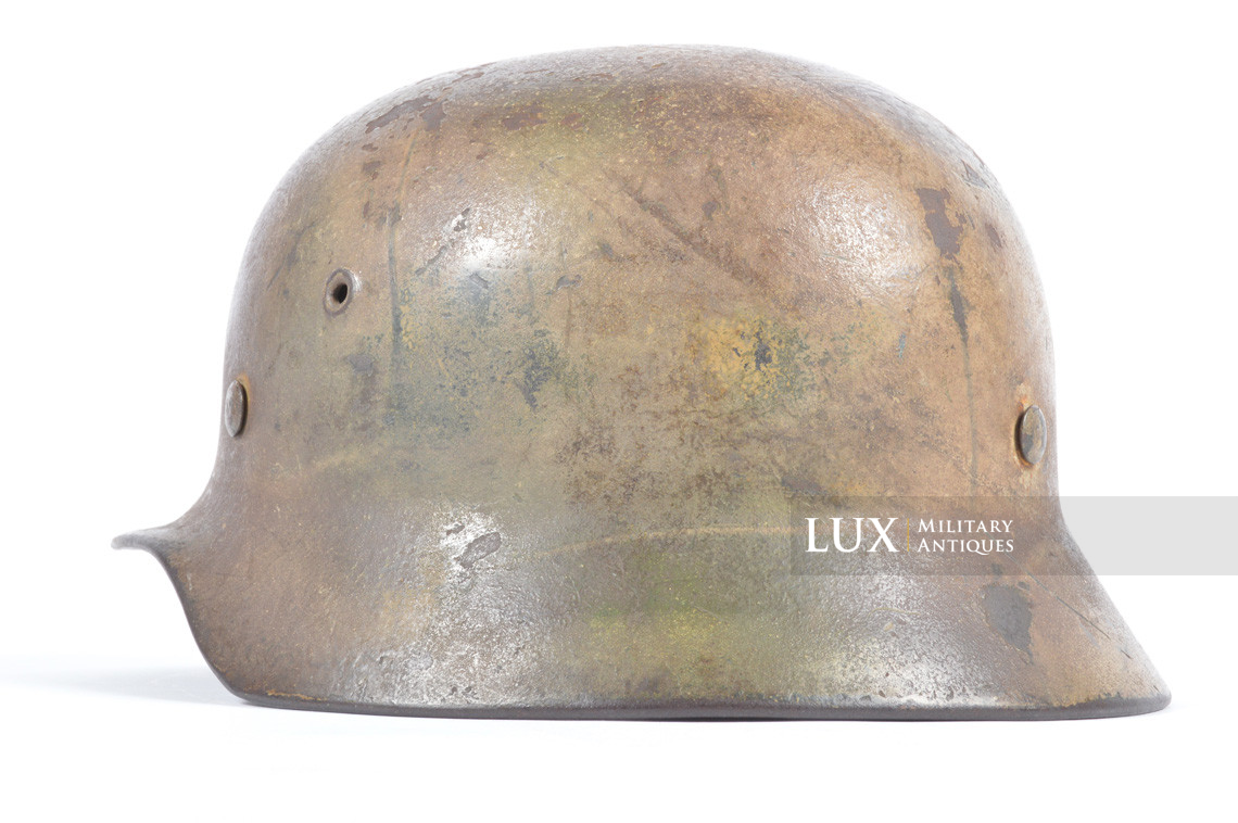 M40 Heer three tone ex-baling wire camouflage helmet, « Normandy » - photo 13