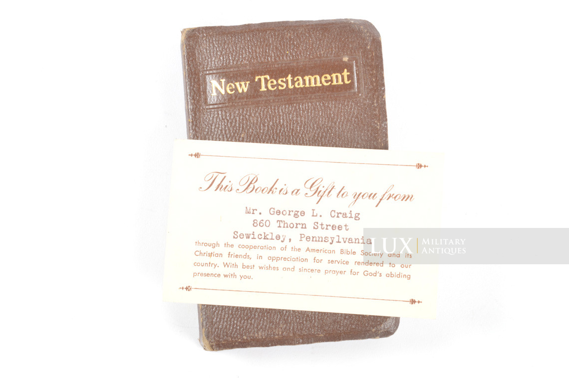 US prayer book, « NEW TESTAMENT » - Lux Military Antiques - photo 4