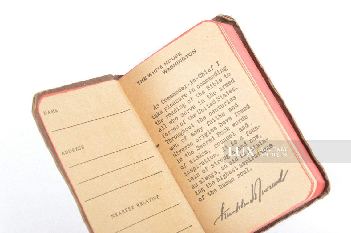 US prayer book, « NEW TESTAMENT » - Lux Military Antiques - photo 9