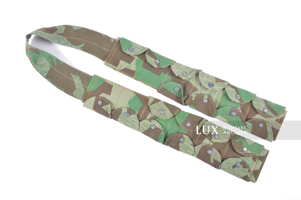 German paratrooper's k98 splinter camouflage ammunition bandoleer, « RBNr / 1943 » - photo 4