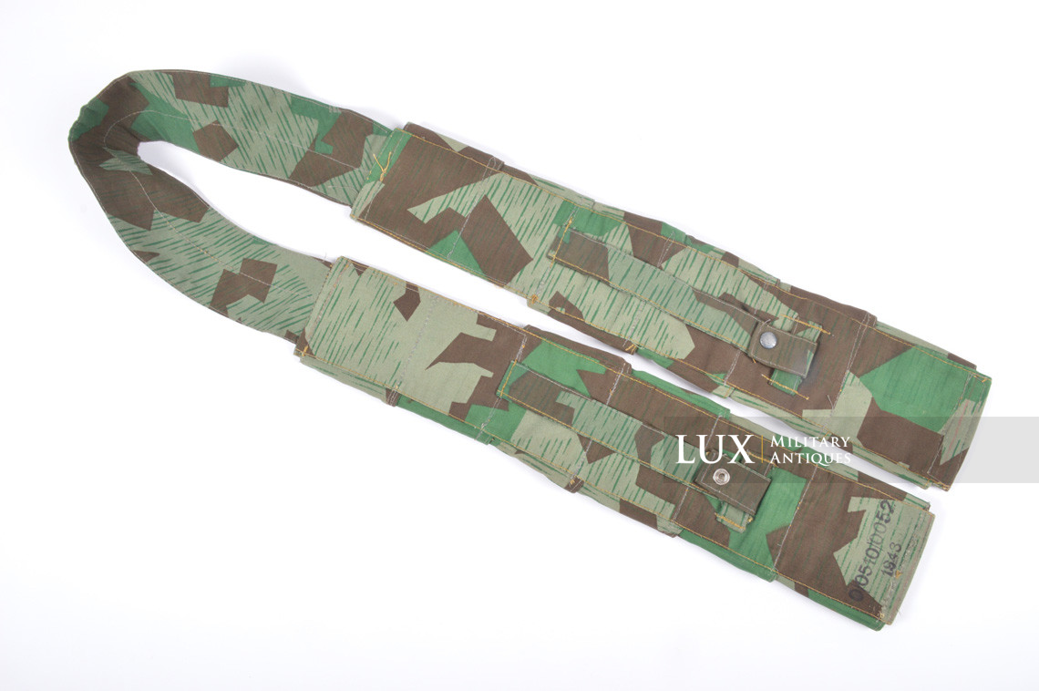 German paratrooper's k98 splinter camouflage ammunition bandoleer, « RBNr / 1943 » - photo 14