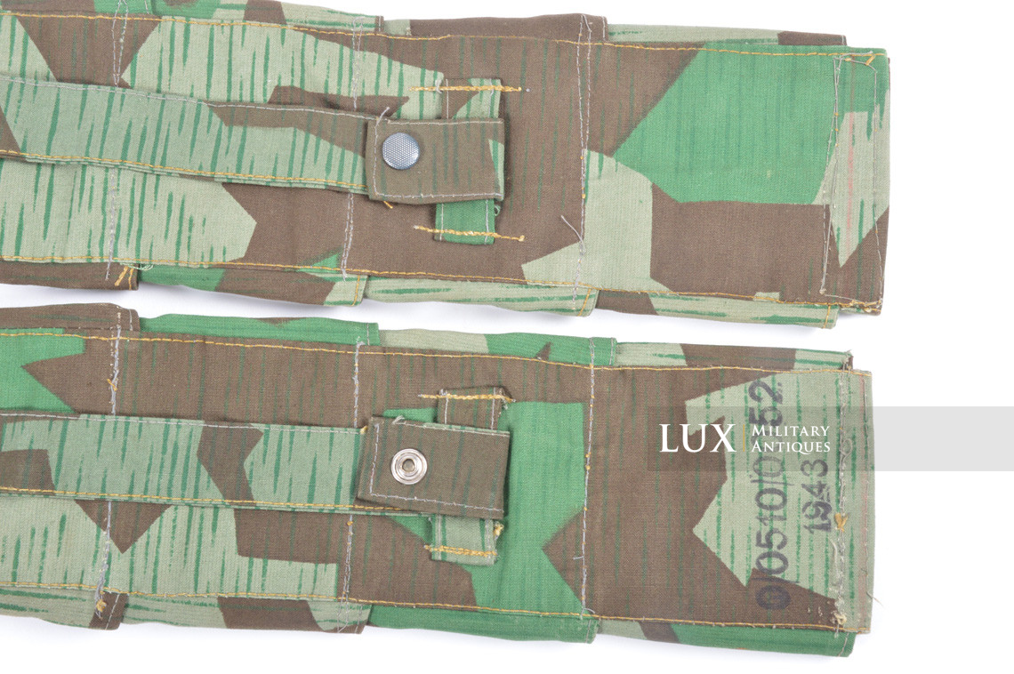 German paratrooper's k98 splinter camouflage ammunition bandoleer, « RBNr / 1943 » - photo 15