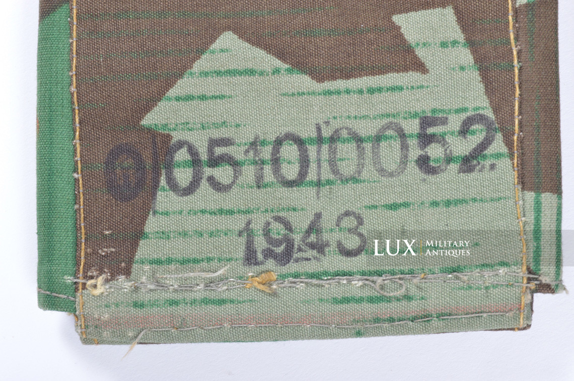 German paratrooper's k98 splinter camouflage ammunition bandoleer, « RBNr / 1943 » - photo 20