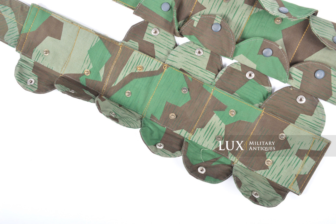 German paratrooper's k98 splinter camouflage ammunition bandoleer, « RBNr / 1943 » - photo 24