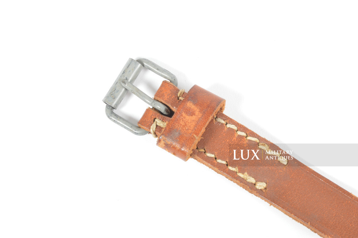 Early German equipment strap in natural brown leather - photo 7