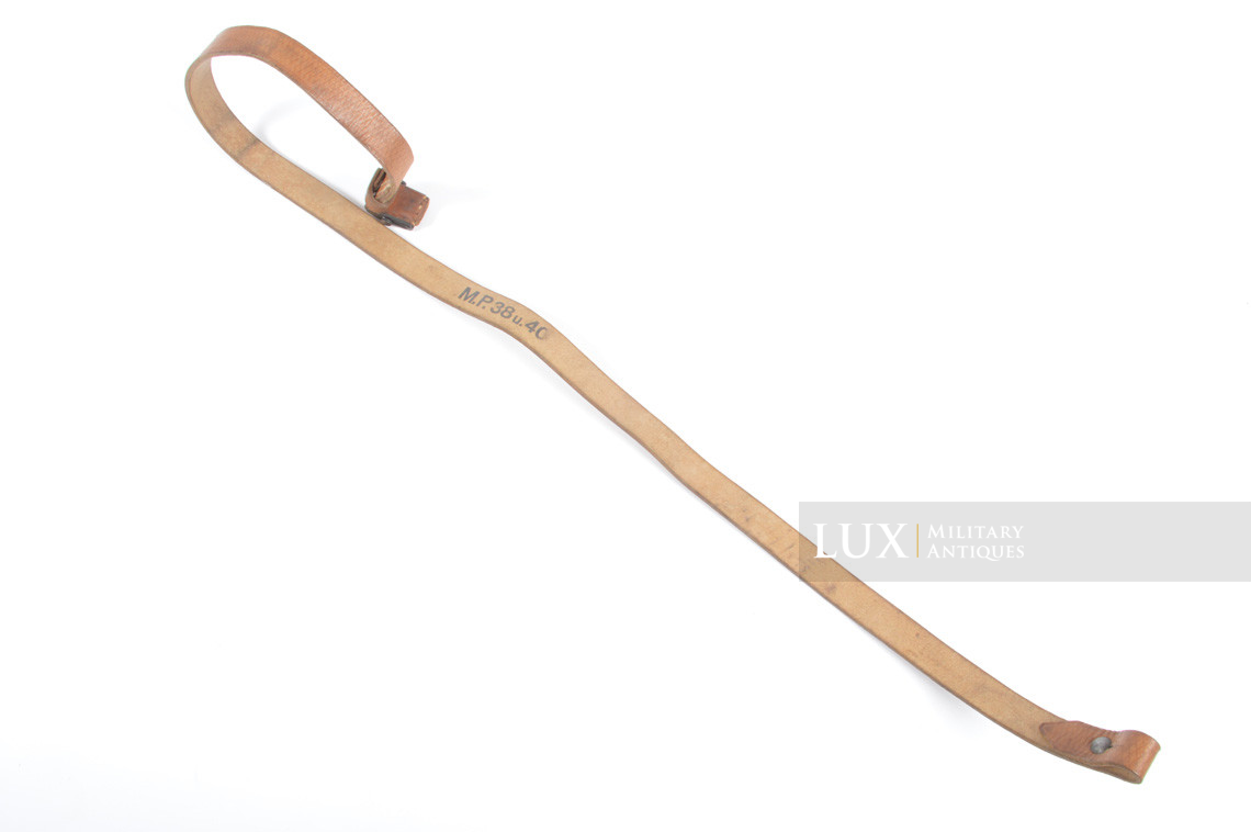 Unissued early German MP38/40 natural brown leather sling, « jvf1941 » - photo 8