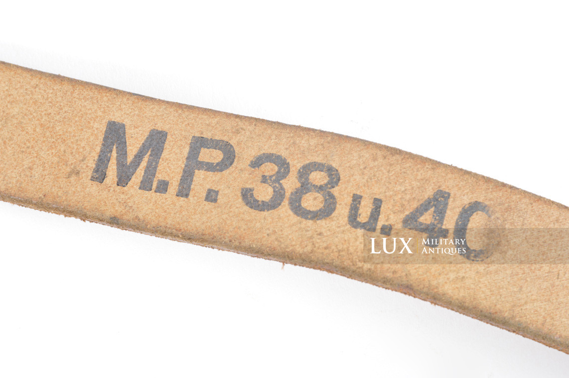 Unissued early German MP38/40 natural brown leather sling, « jvf1941 » - photo 9