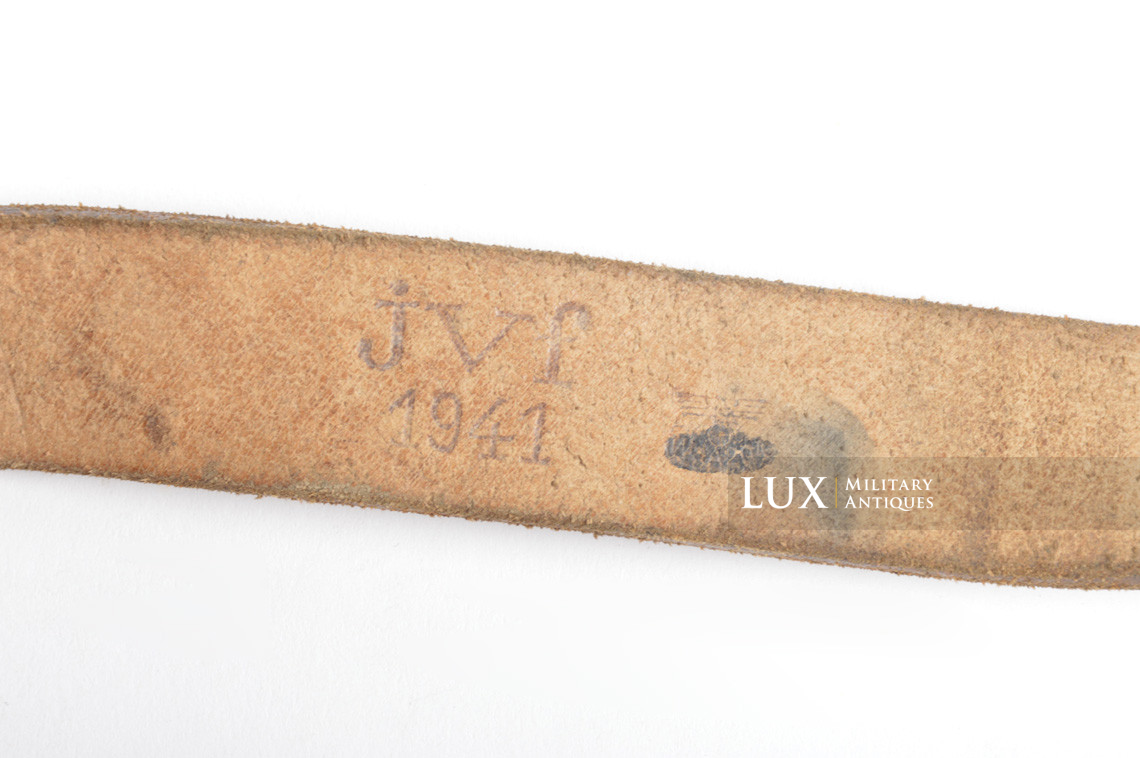 Unissued early German MP38/40 natural brown leather sling, « jvf1941 » - photo 14