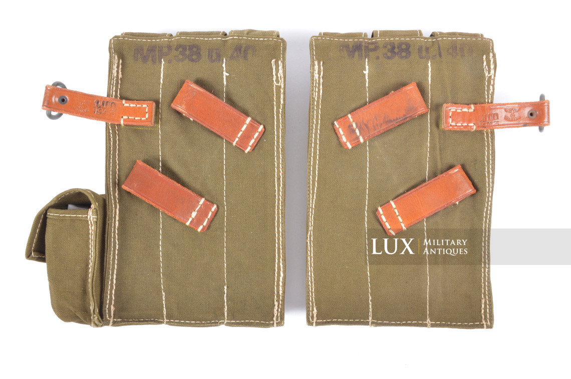 Rare unissued pair of late-war MP38/40 pouches, « gmn1943 » - photo 8