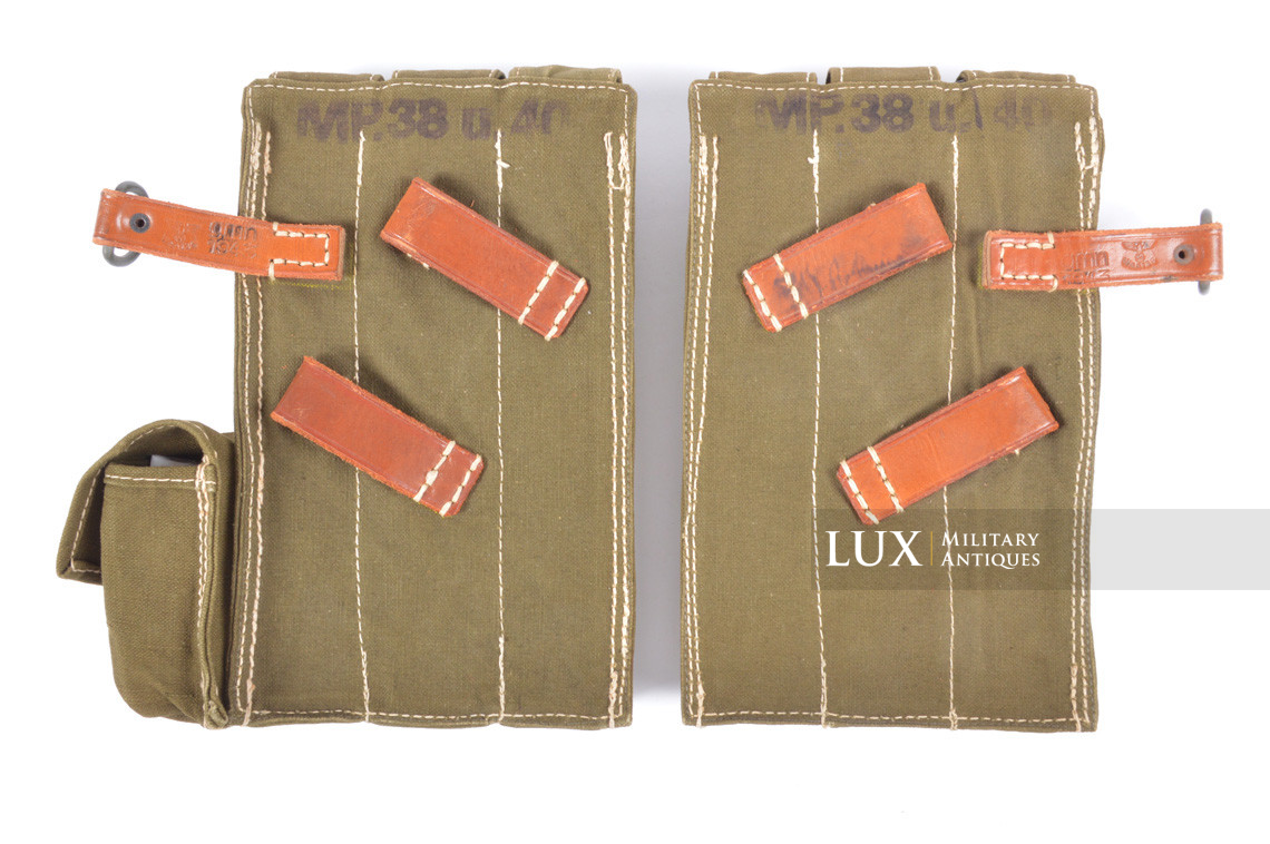 Rare unissued pair of late-war MP38/40 pouches, « gmn1943 » - photo 8
