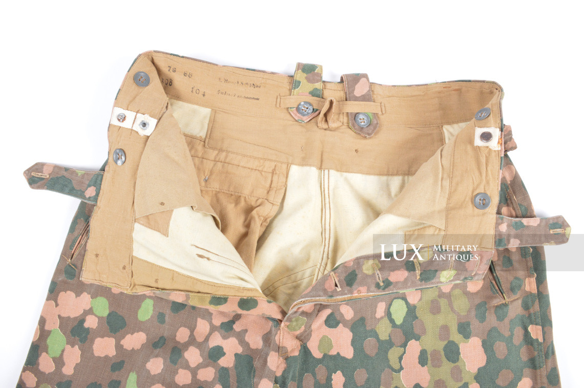 Pantalon Waffen-SS M44 en camouflage petit pois, « coton lisse » - photo 21