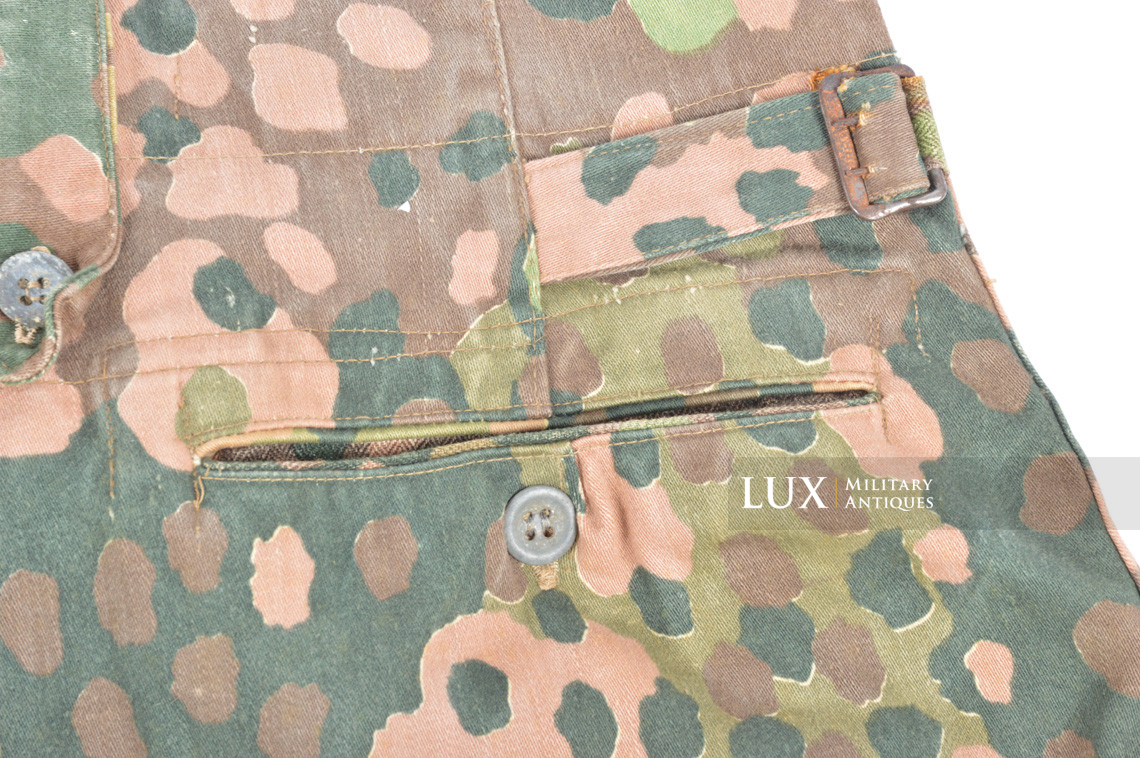 Pantalon Waffen-SS M44 en camouflage petit pois, « coton lisse » - photo 30