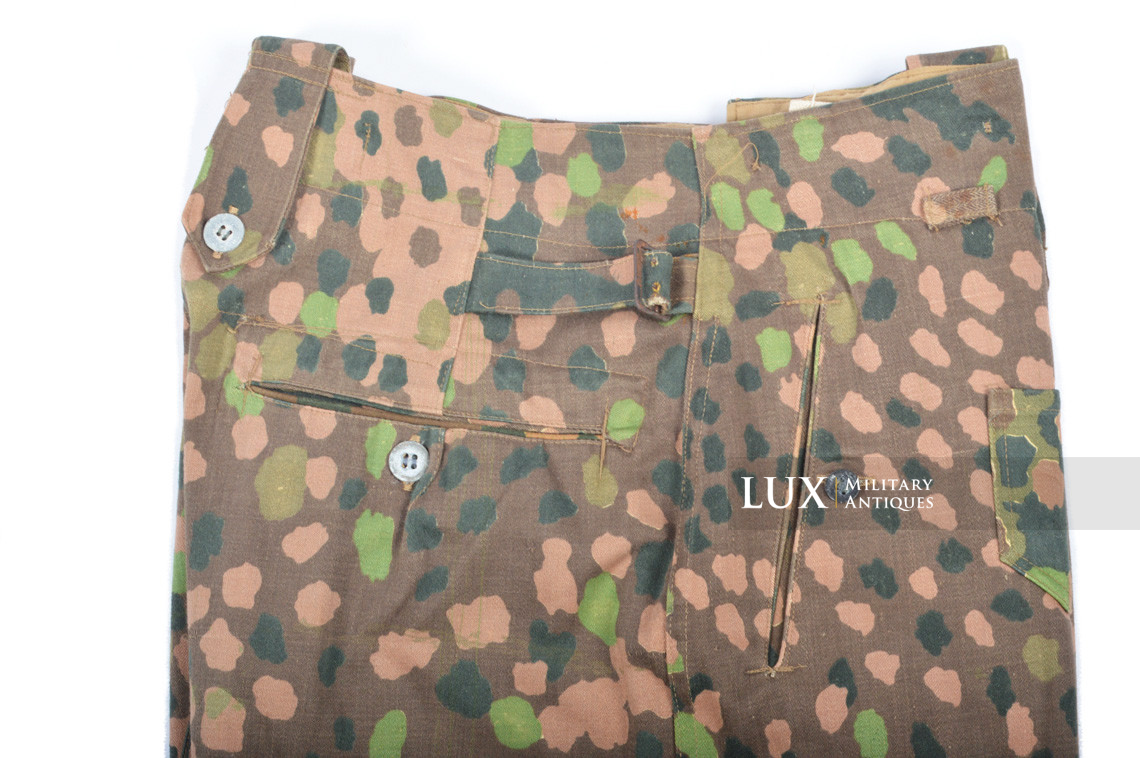 Pantalon Waffen-SS M44 en camouflage petit pois, « coton lisse » - photo 16