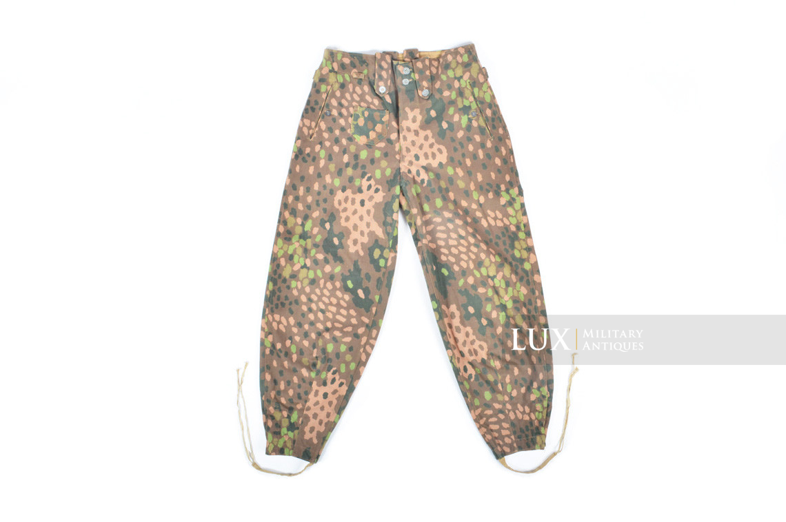 Pantalon Waffen-SS M44 en camouflage petit pois, « coton lisse » - photo 23