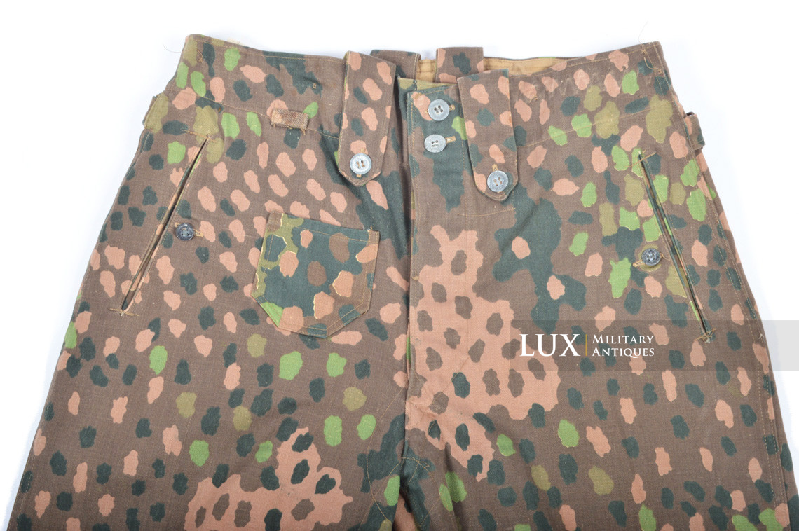 Pantalon Waffen-SS M44 en camouflage petit pois, « coton lisse » - photo 24