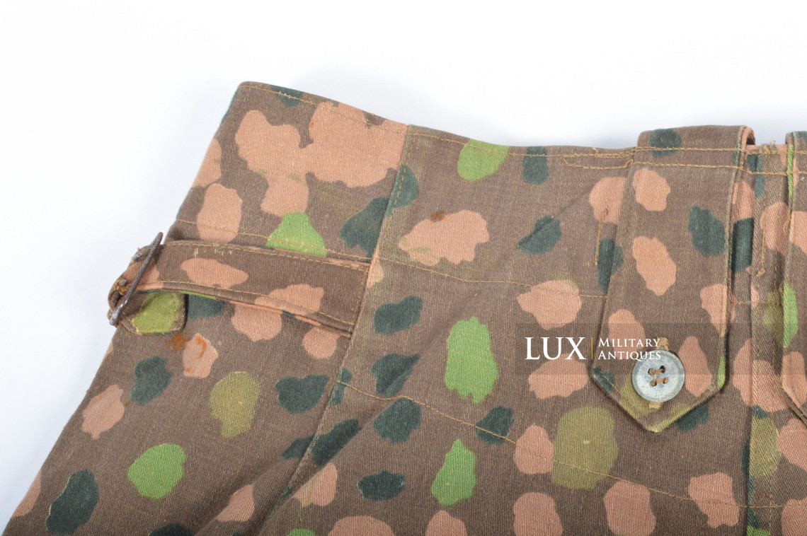 Pantalon Waffen-SS M44 en camouflage petit pois, « coton lisse » - photo 32