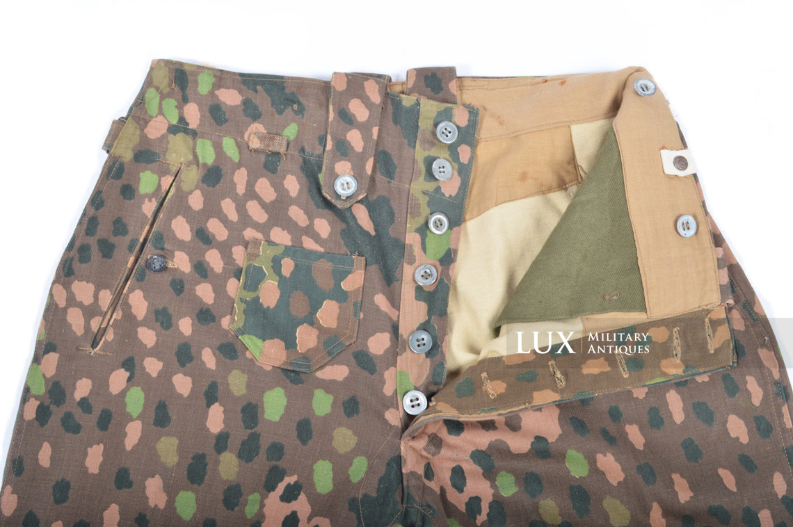 Pantalon Waffen-SS M44 en camouflage petit pois, « coton lisse » - photo 37