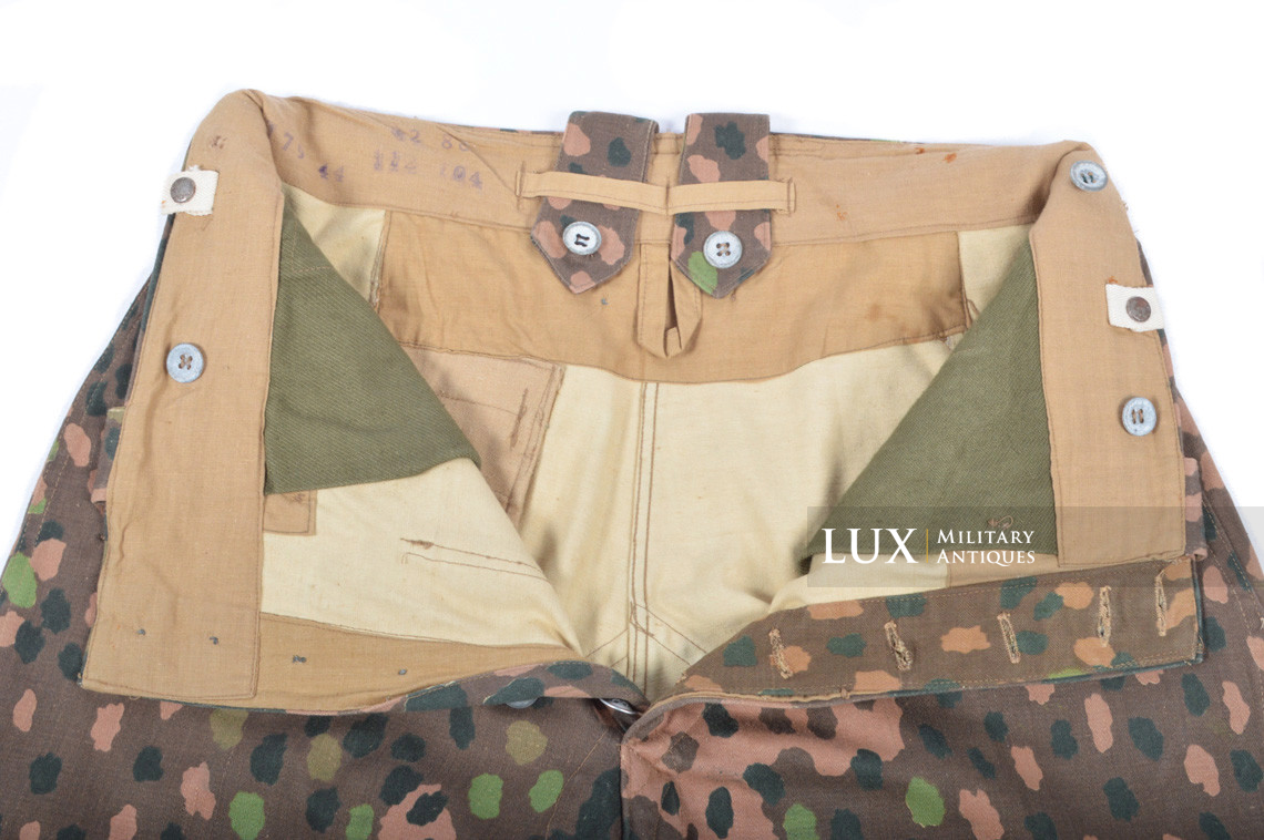 Pantalon Waffen-SS M44 en camouflage petit pois, « coton lisse » - photo 39