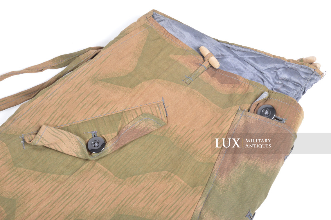 Unissued German Heer / Luftwaffe tan & water pattern winter camouflage combat pants, « 1943 » - photo 10