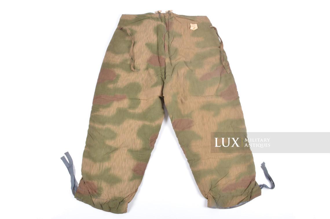 Unissued German Heer / Luftwaffe tan & water pattern winter camouflage combat pants, « 1943 » - photo 16