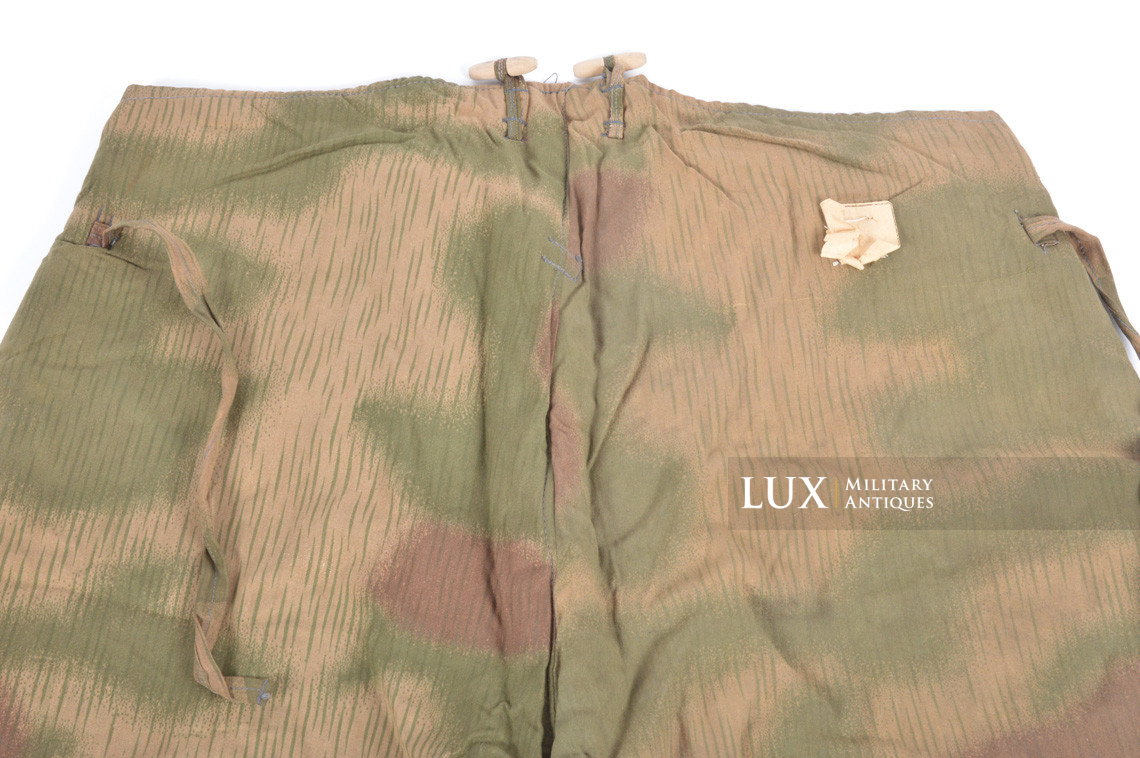 Unissued German Heer / Luftwaffe tan & water pattern winter camouflage combat pants, « 1943 » - photo 17