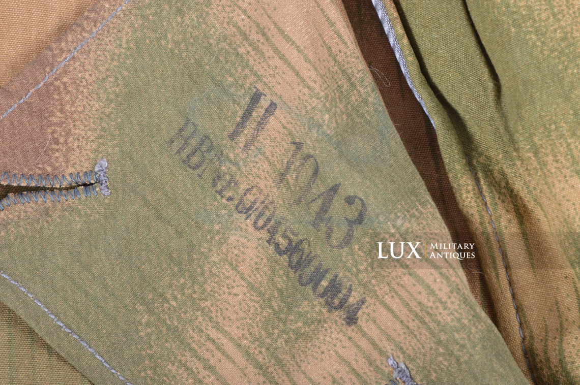 Unissued German Heer / Luftwaffe tan & water pattern winter camouflage combat pants, « 1943 » - photo 22