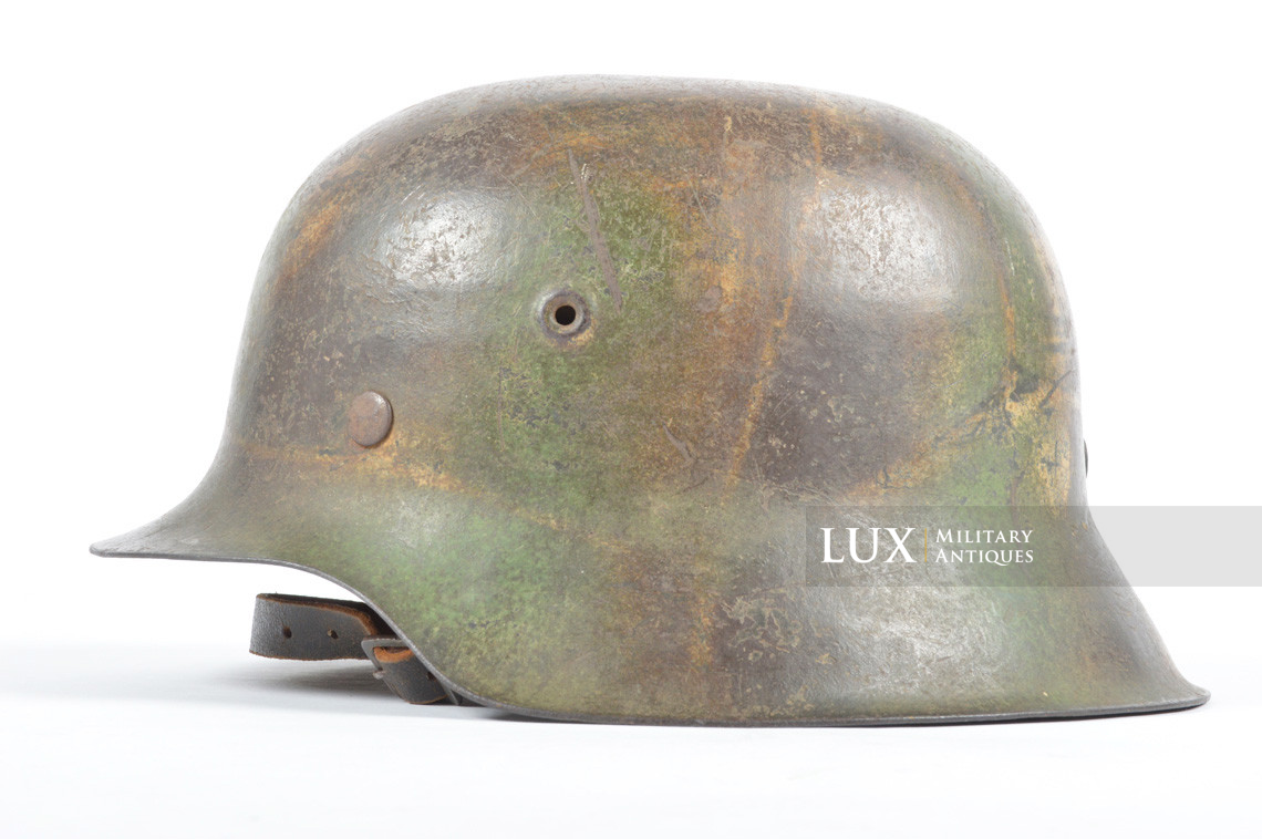 M42 Heer three tone ex-baling wire camouflage helmet, « Normandy » - photo 4