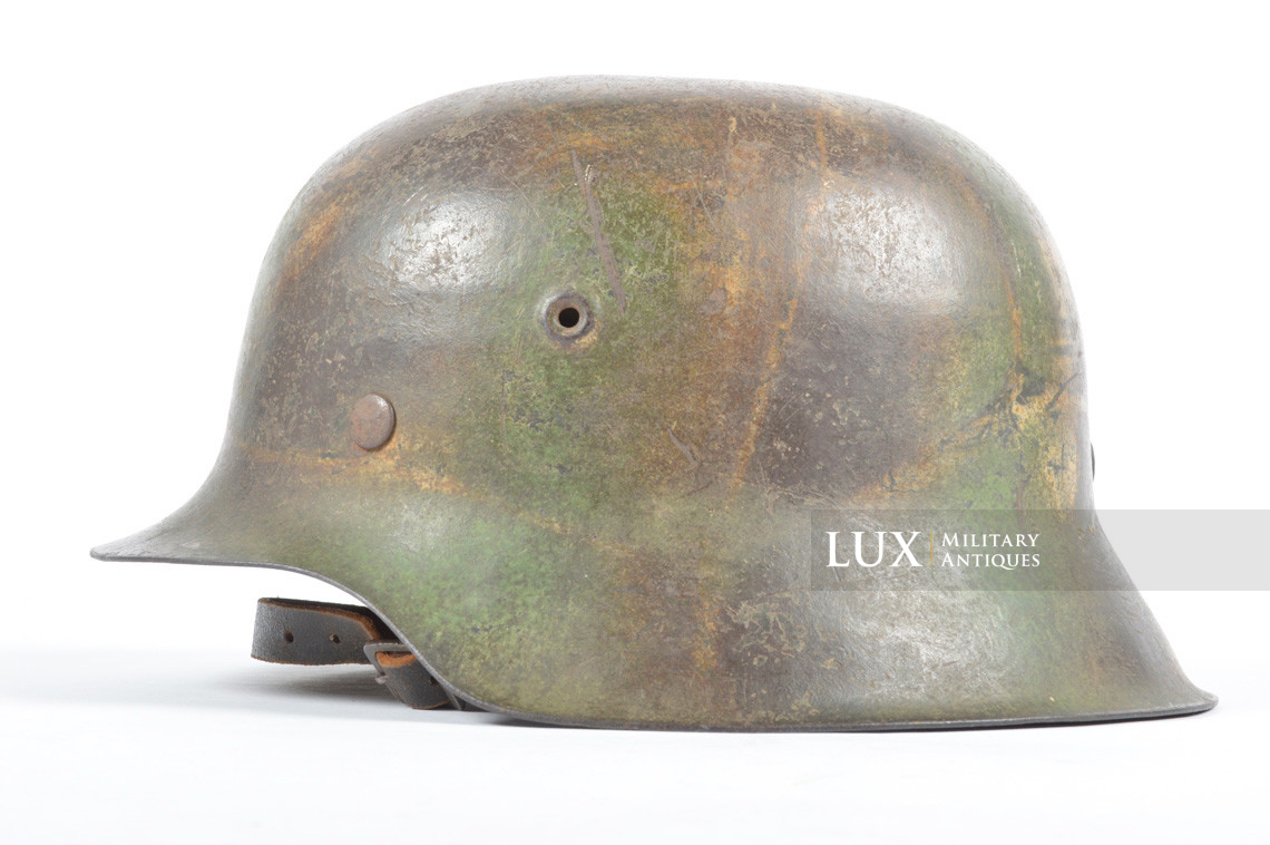 Casque M42 Heer camouflé 3 tons ex-fil de fer, « Normandie » - photo 4