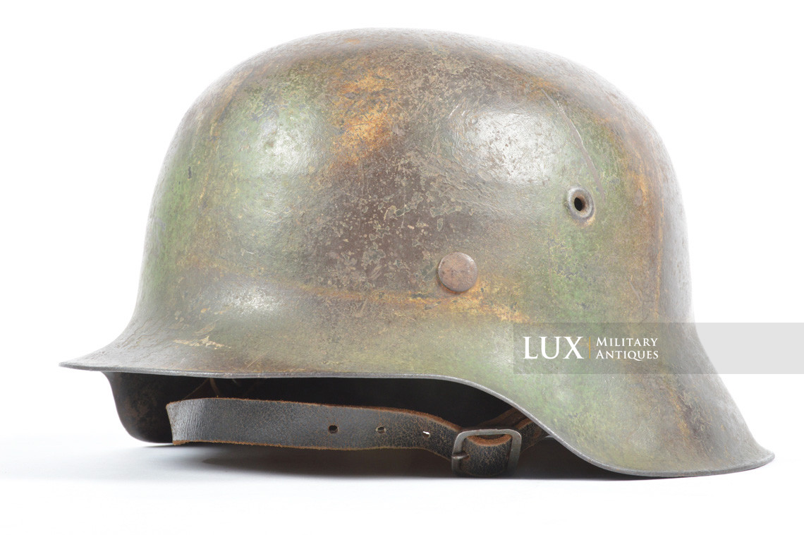 Casque M42 Heer camouflé 3 tons ex-fil de fer, « Normandie » - photo 7