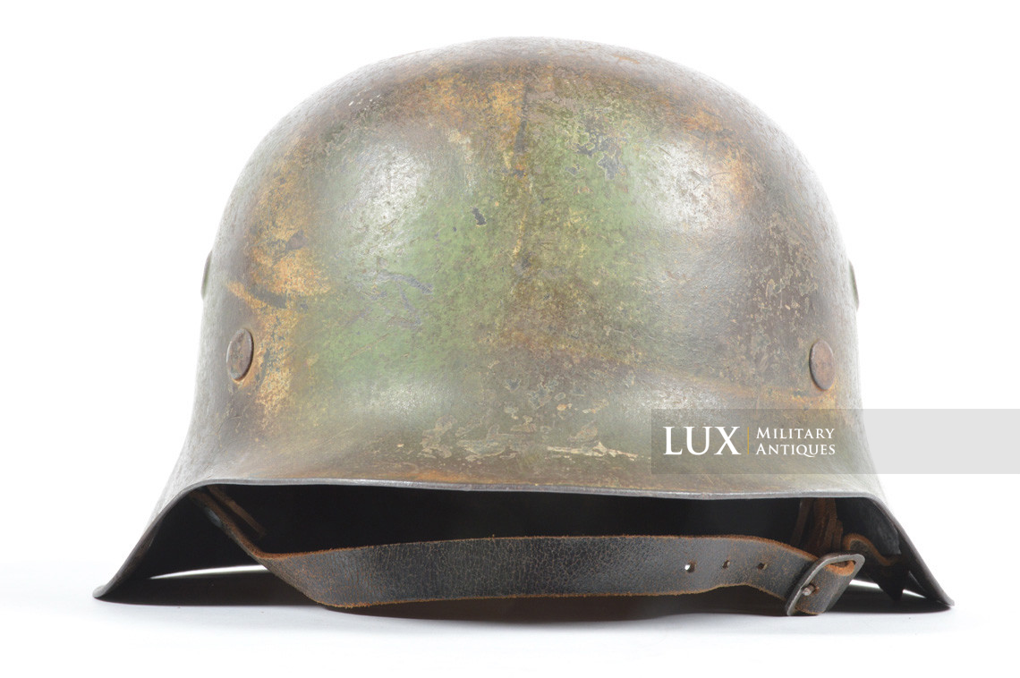 M42 Heer three tone ex-baling wire camouflage helmet, « Normandy » - photo 8