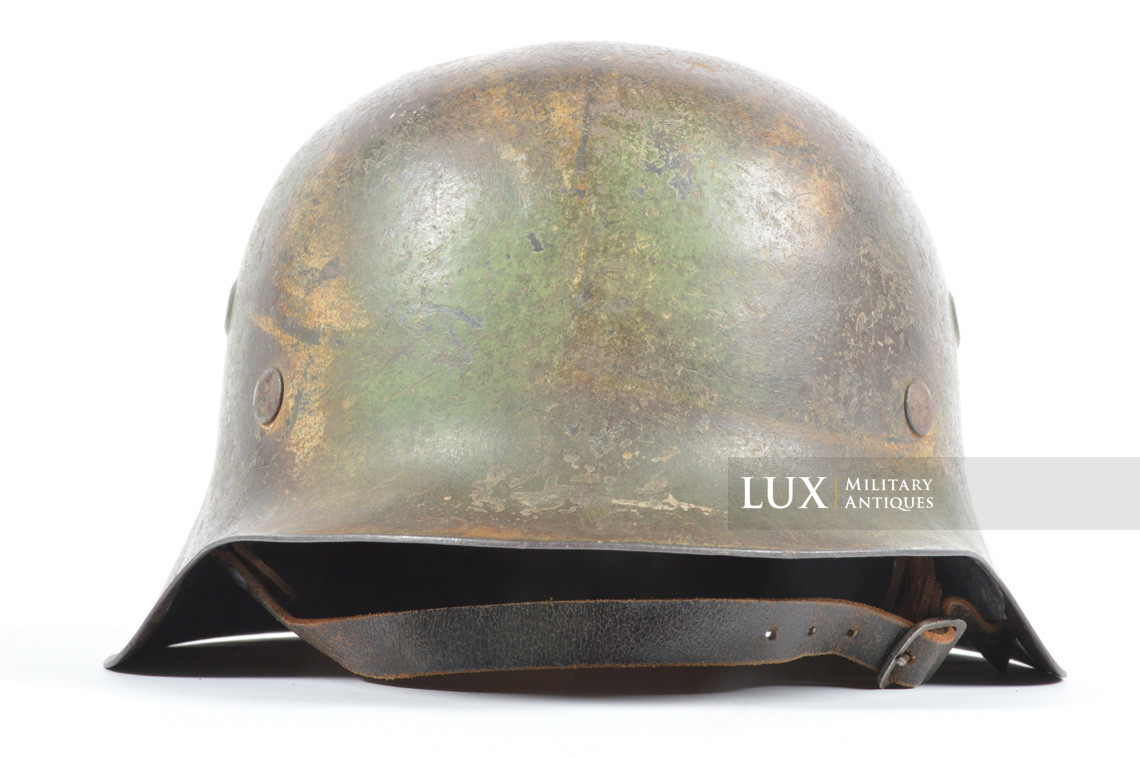 Casque M42 Heer camouflé 3 tons ex-fil de fer, « Normandie » - photo 8