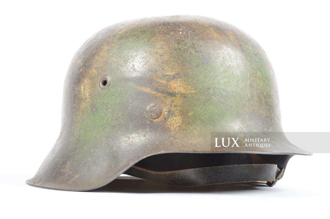 M42 Heer three tone ex-baling wire camouflage helmet, « Normandy » - photo 9