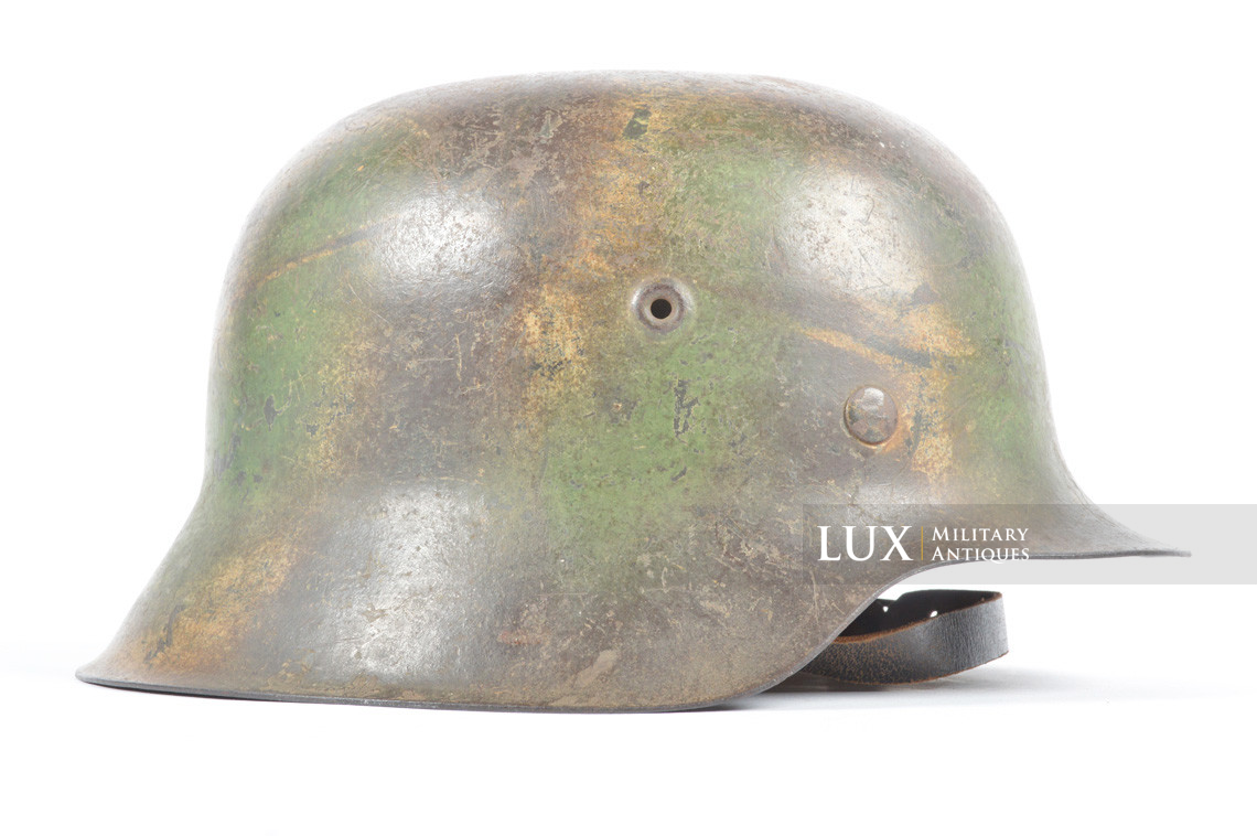 M42 Heer three tone ex-baling wire camouflage helmet, « Normandy » - photo 10