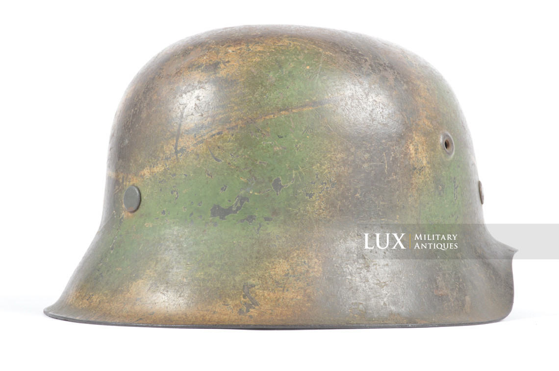 M42 Heer three tone ex-baling wire camouflage helmet, « Normandy » - photo 11