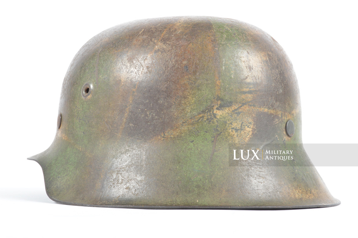 M42 Heer three tone ex-baling wire camouflage helmet, « Normandy » - photo 13