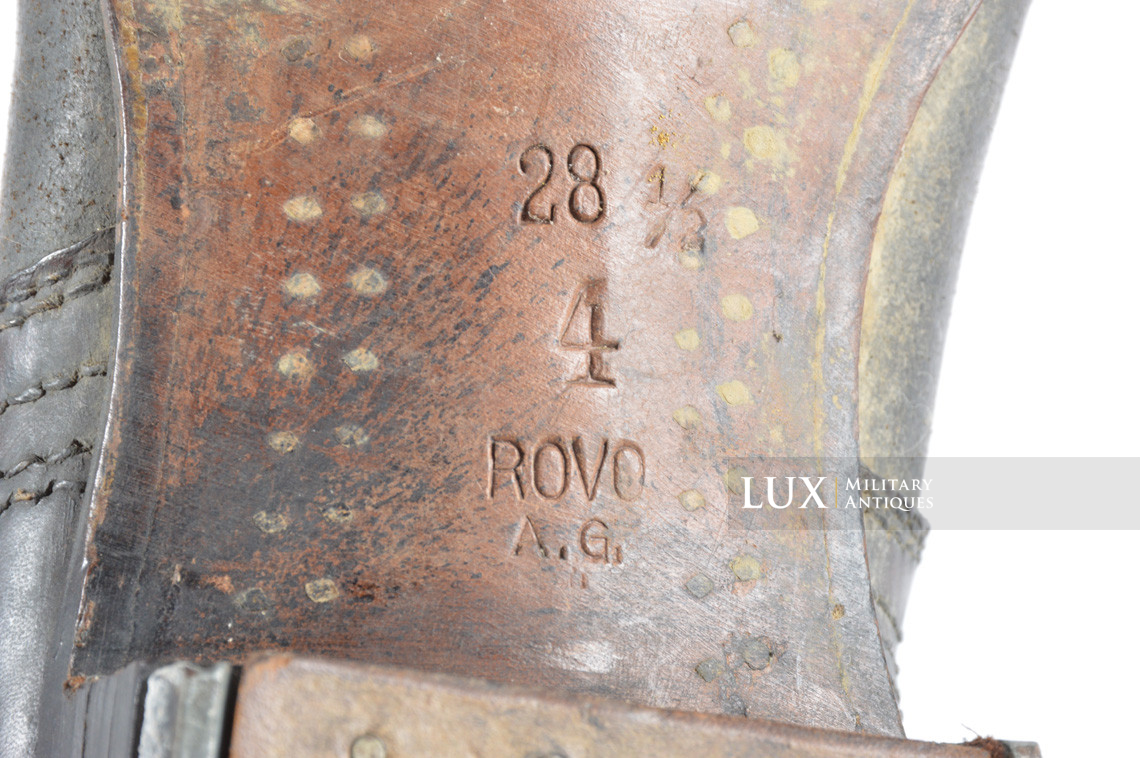 Unissued early-war German low ankle combat boots, « ROVO 1940 » - photo 22