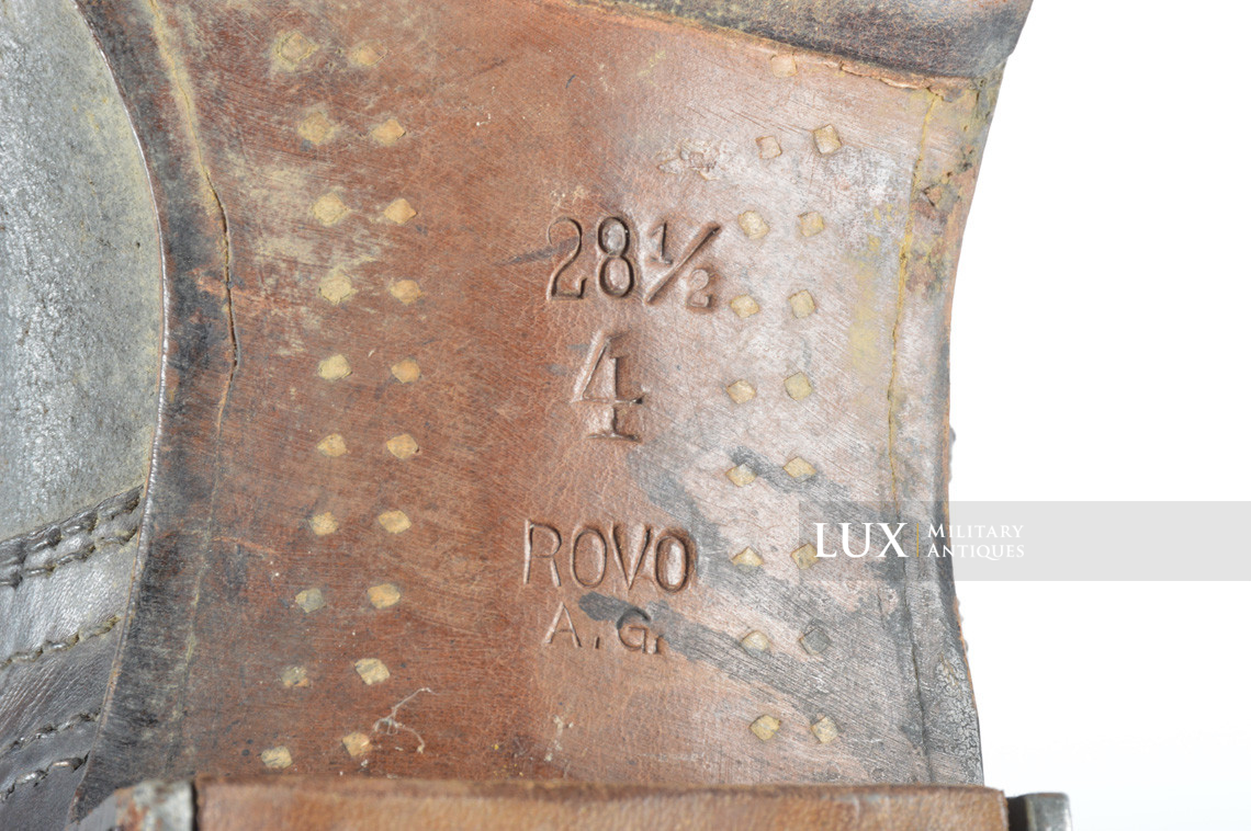 Unissued early-war German low ankle combat boots, « ROVO 1940 » - photo 40