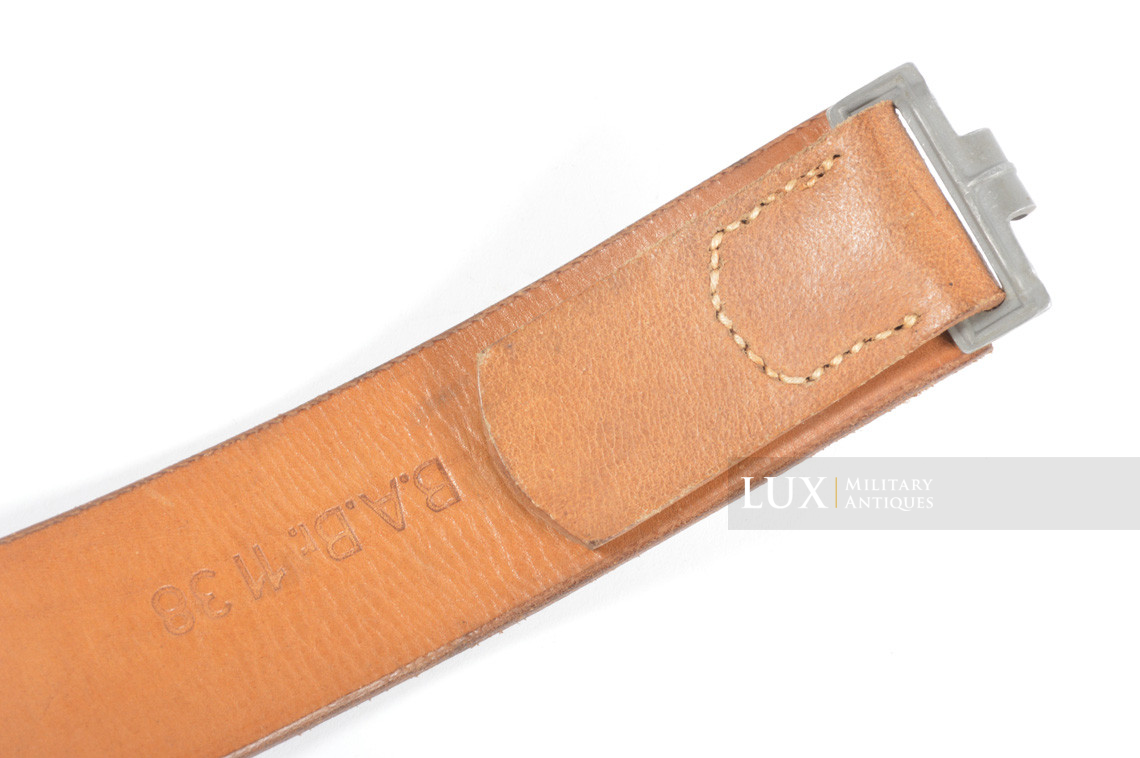 Unissued early German leather belt in natural brown leather, « 1939 » - photo 9