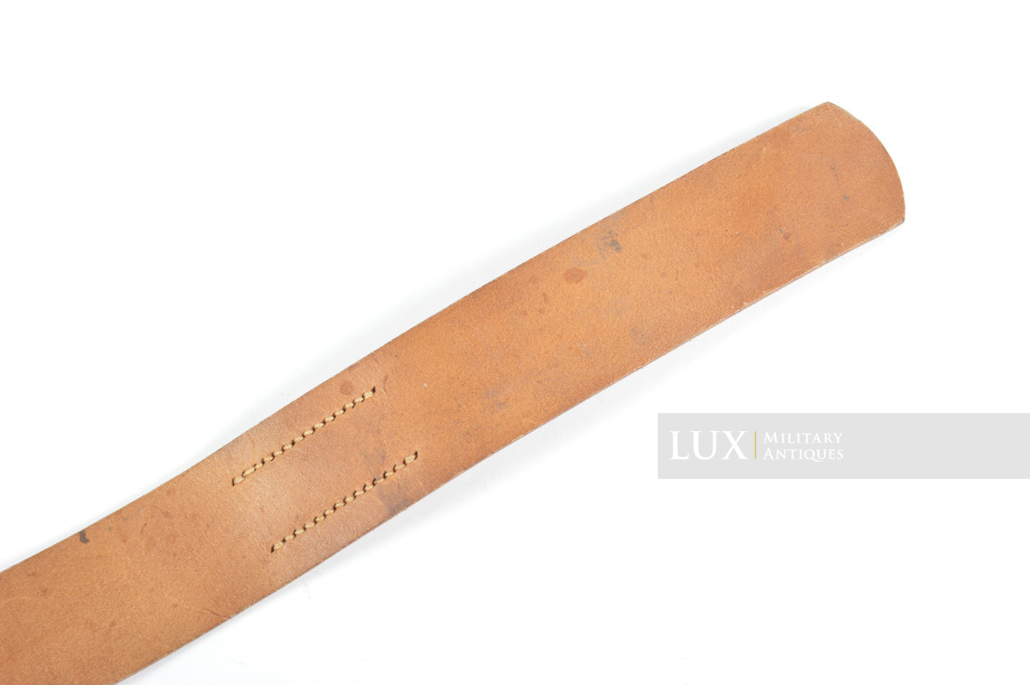 Unissued early German leather belt in natural brown leather, « 1939 » - photo 12