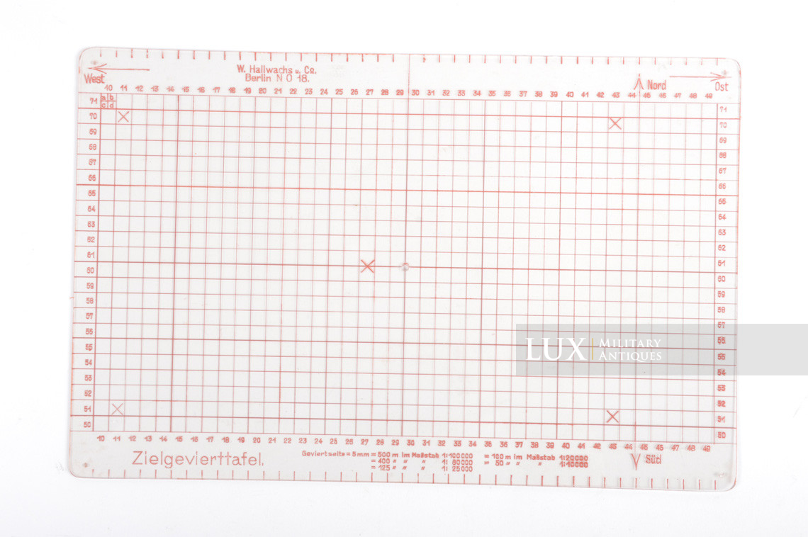 Instruments allemands de lecture de cartes pour l'artillerie « Z.m.P. » - photo 12