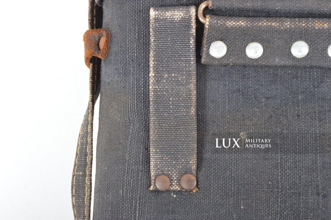 Unissued German 7x50 power binocular blue web case and carry strap, « Huet Paris »   - photo 12