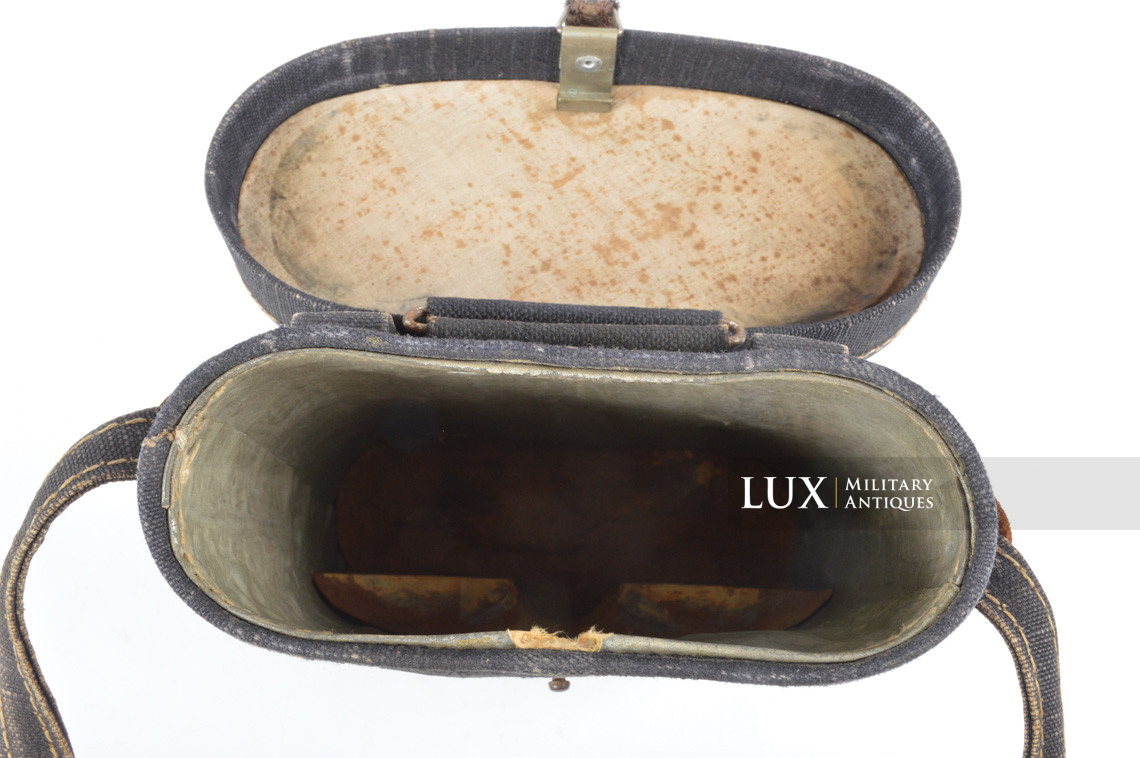 Unissued German 7x50 power binocular blue web case and carry strap, « Huet Paris »   - photo 17