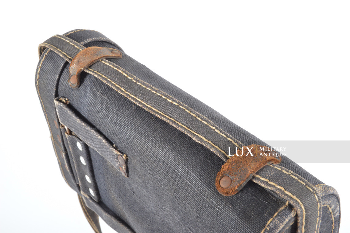 Unissued German 7x50 power binocular blue web case and carry strap, « Huet Paris »   - photo 19