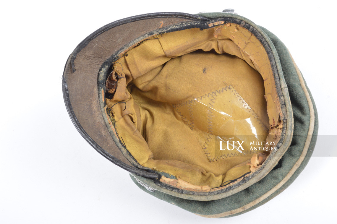 German Heer infantry crusher cap, « combat worn / issued example » - photo 18