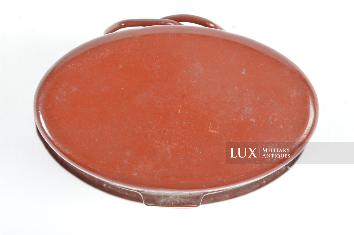 Rare gobelet de gourde allemande en fer peint en rouge - photo 7