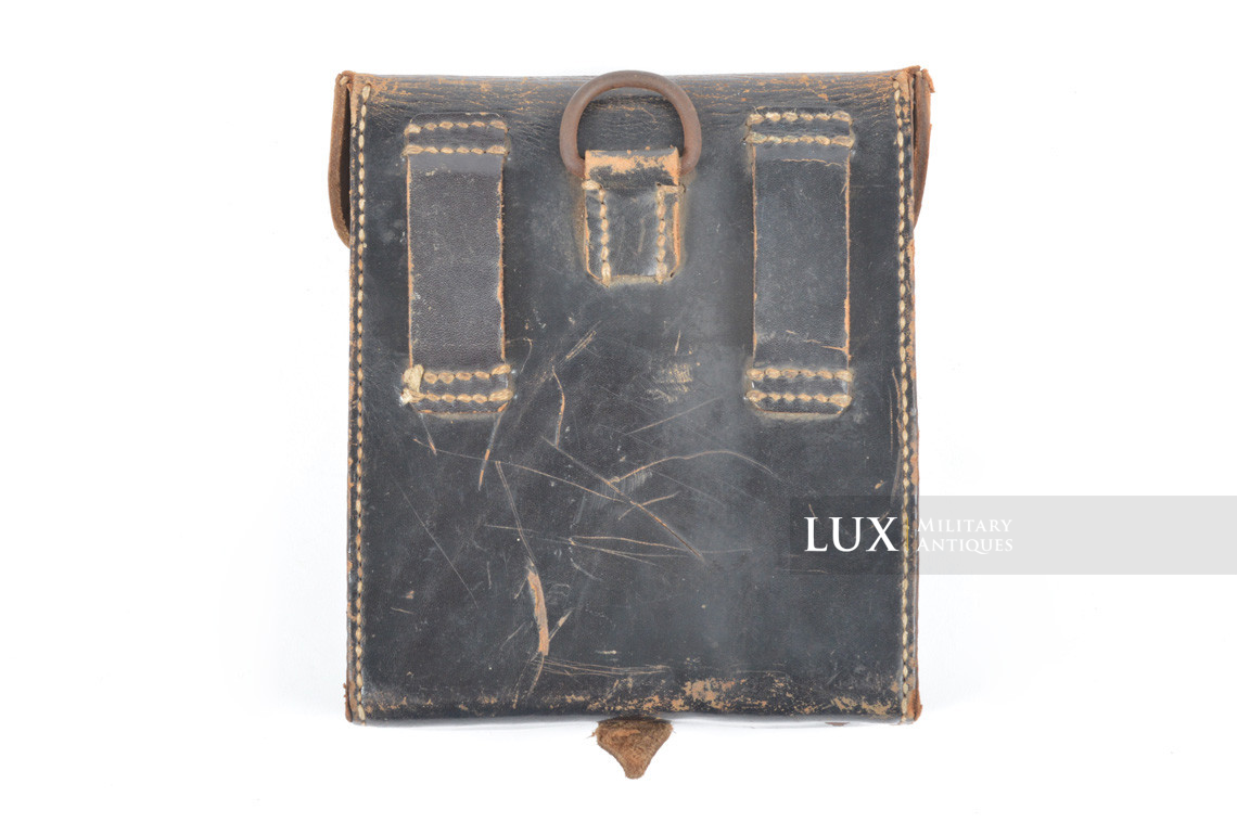 MG34/42 gunner's belt pouch in black leather, « hjh4 » - photo 11