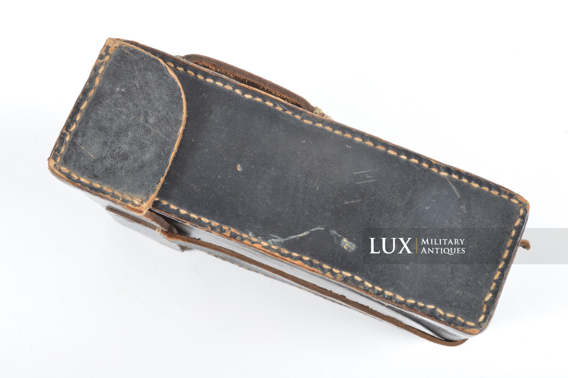 MG34/42 gunner's belt pouch in black leather, « hjh4 » - photo 14